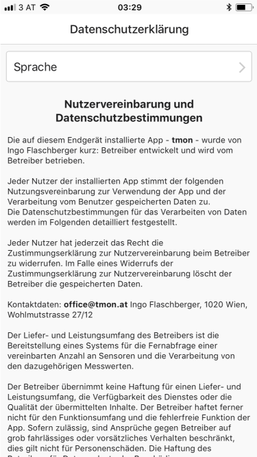 App Datenschutzerklärung